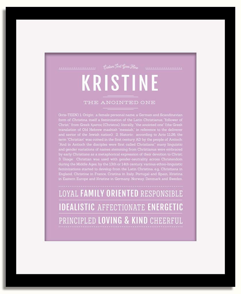 Frame Options | Lilac | Black Frame, Matted