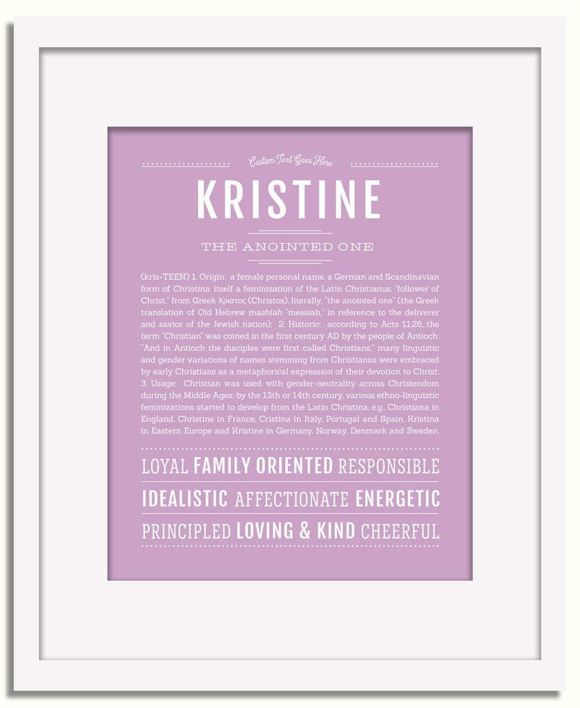 Frame Options | Lilac | White Frame, Matted