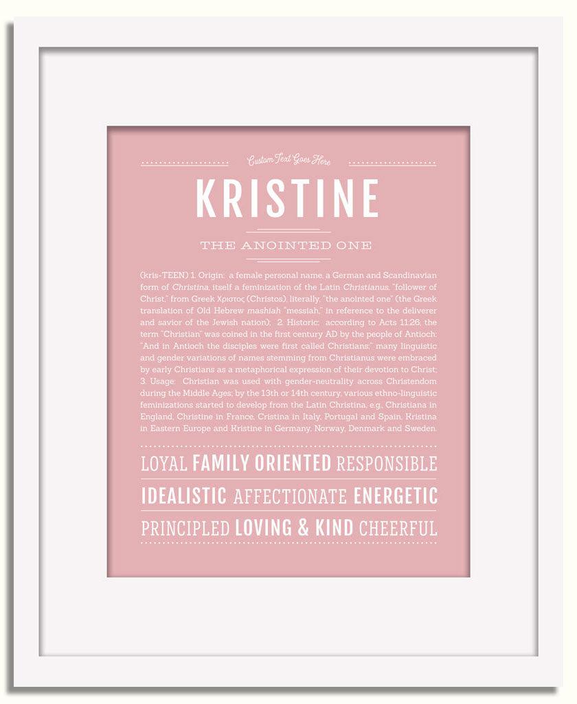 Frame Options | Dusty Rose | White Frame, Matted