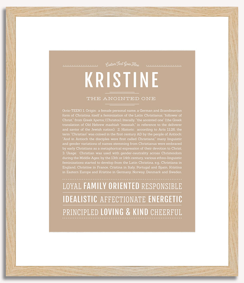 Kristine | Name Art Print