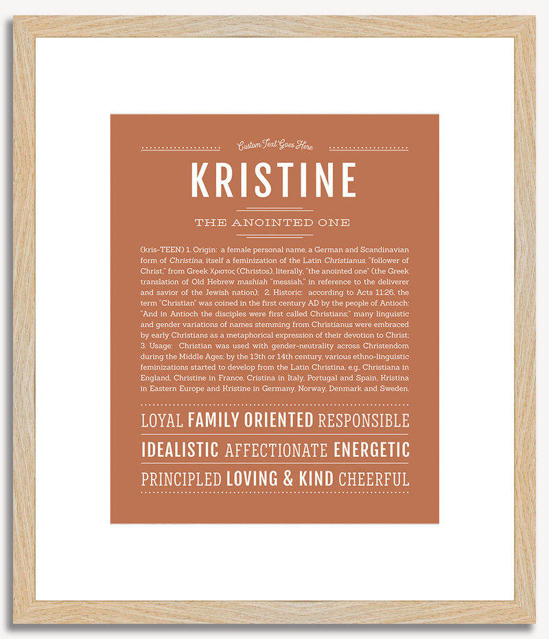 Kristine | Name Art Print