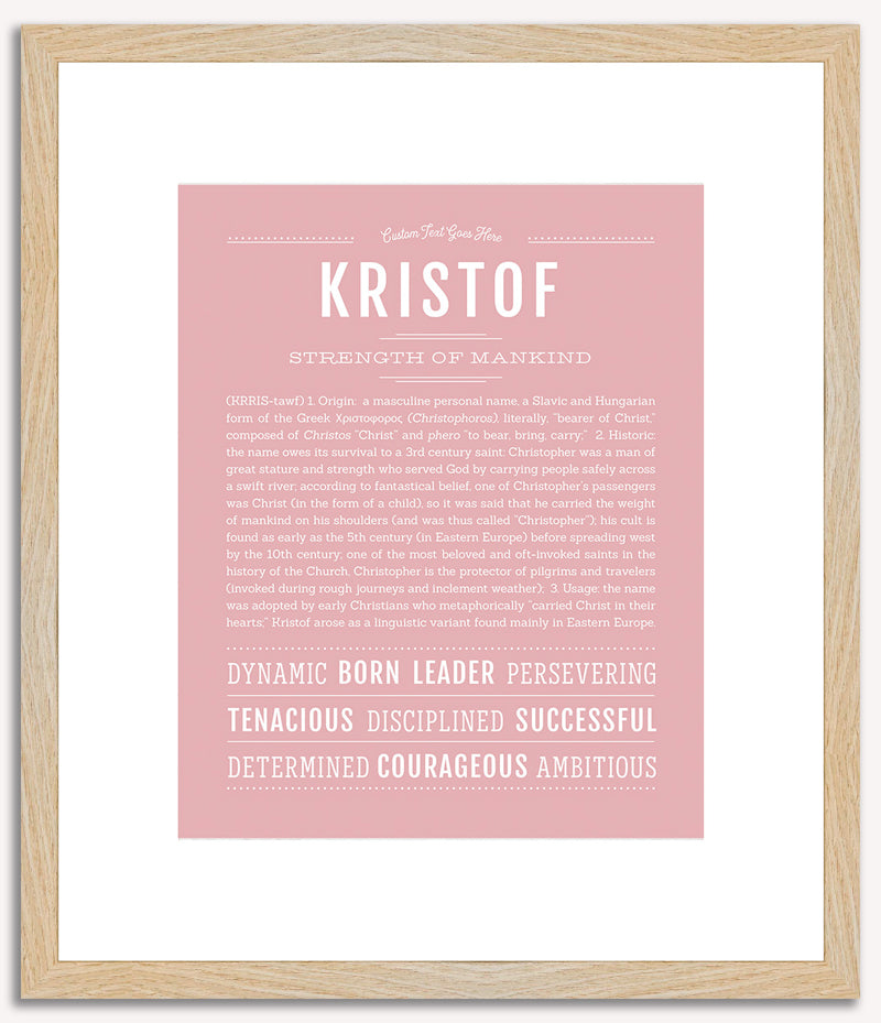 Kristof | Name Art Print