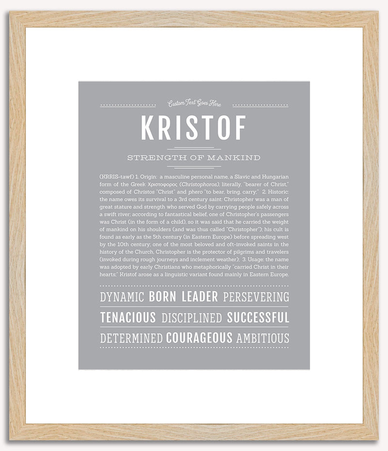 Kristof | Name Art Print