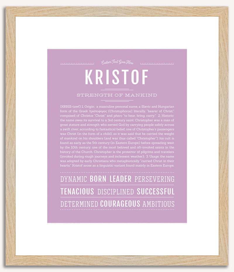 Kristof | Name Art Print