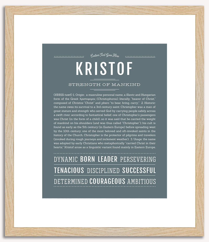 Kristof | Name Art Print