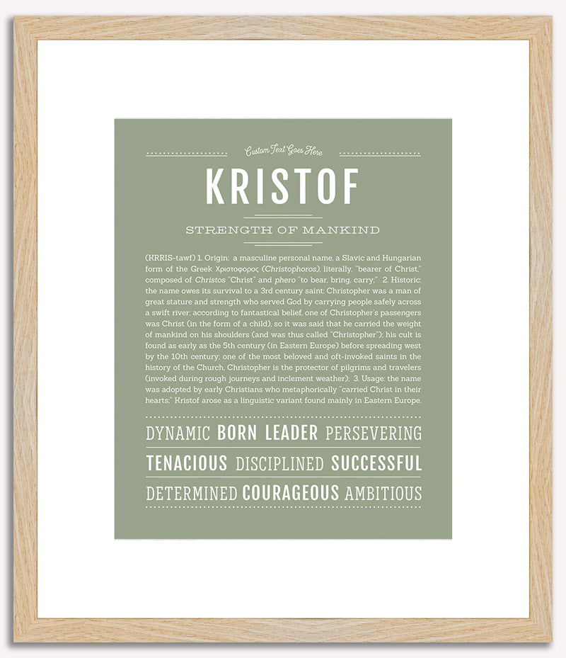 Kristof | Name Art Print