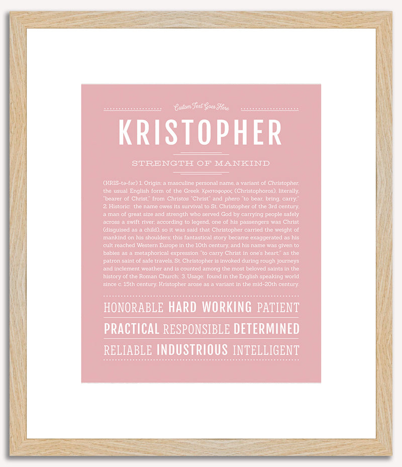 Kristopher | Name Art Print