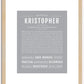 Kristopher | Name Art Print