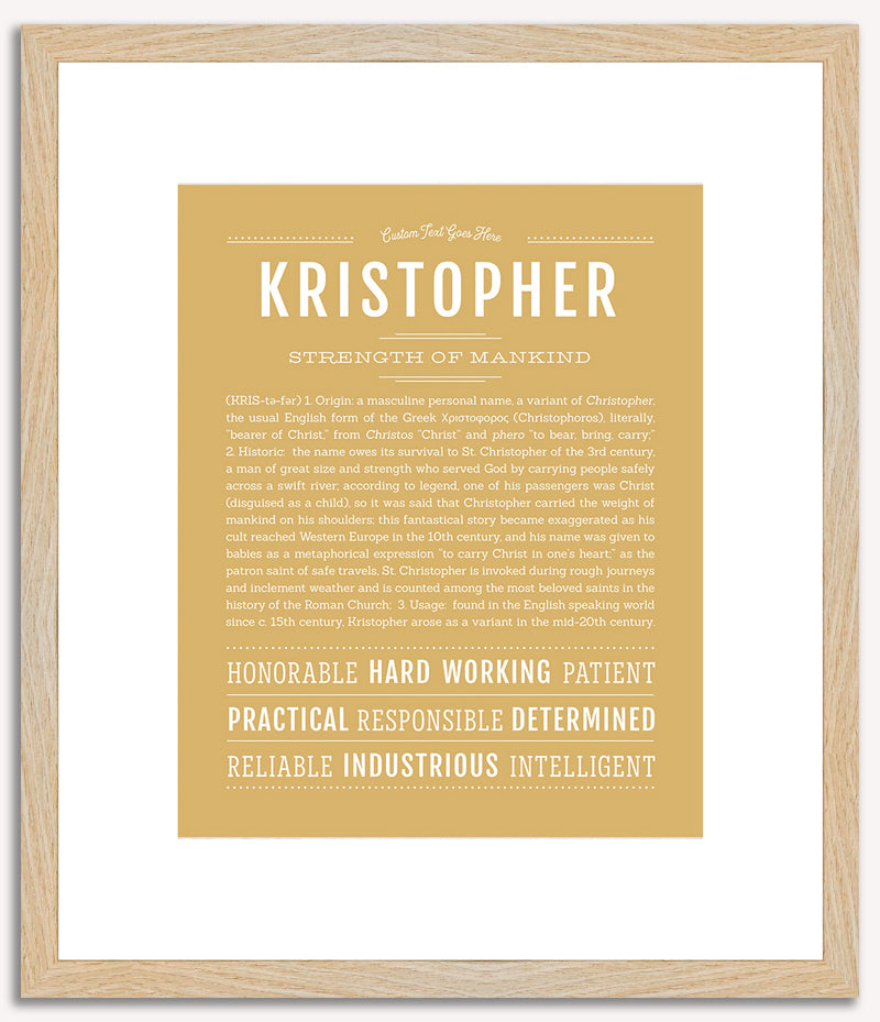 Kristopher | Name Art Print