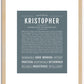 Kristopher | Name Art Print