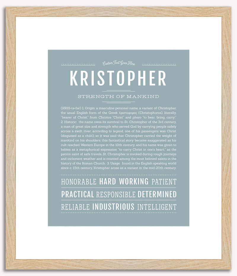 Kristopher | Name Art Print