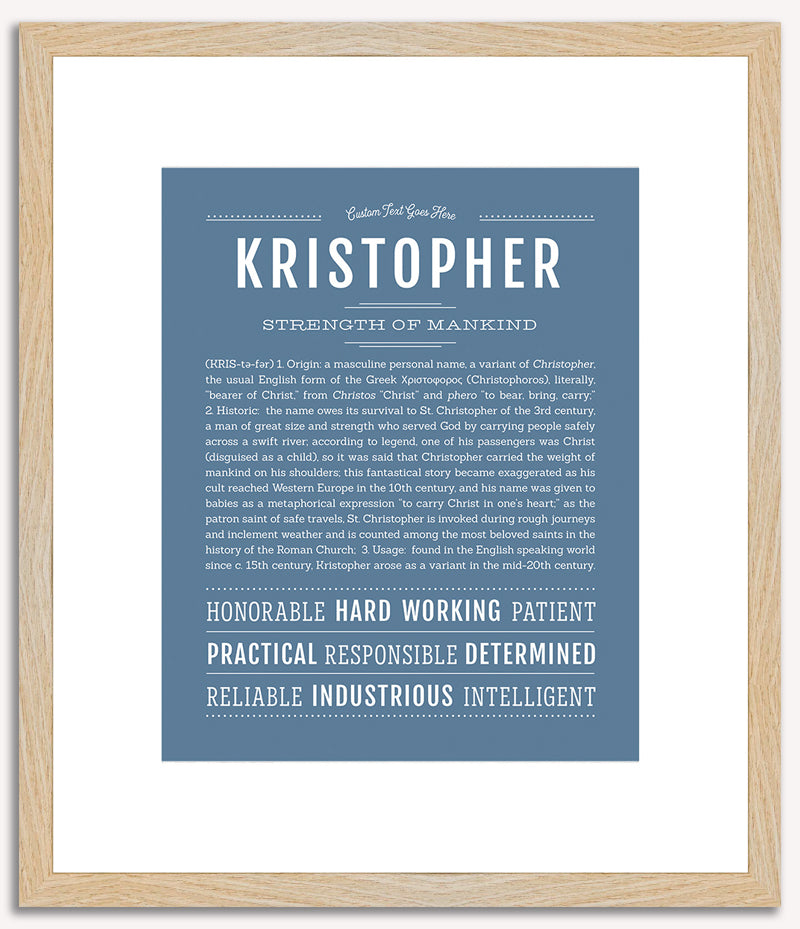 Kristopher | Name Art Print