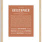 Kristopher | Name Art Print