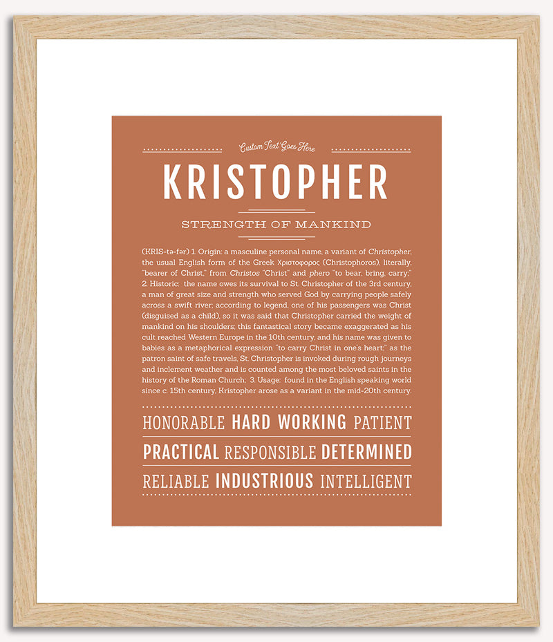 Kristopher | Name Art Print