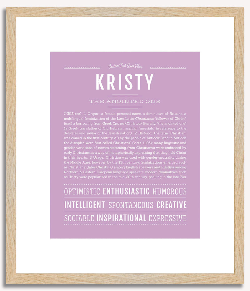 Kristy | Name Art Print