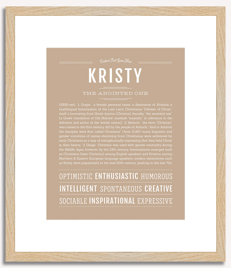 Kristy | Name Art Print