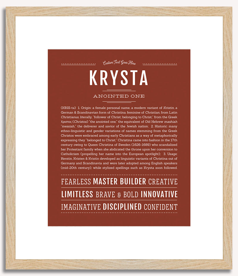 Krysta | Name Art Print