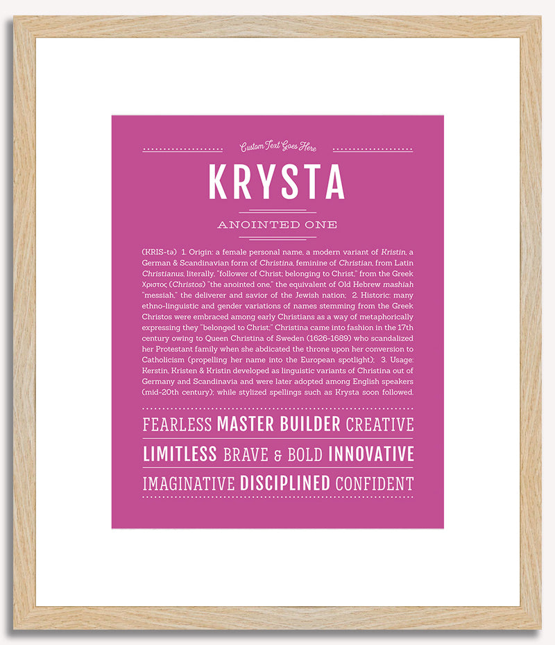 Krysta | Name Art Print