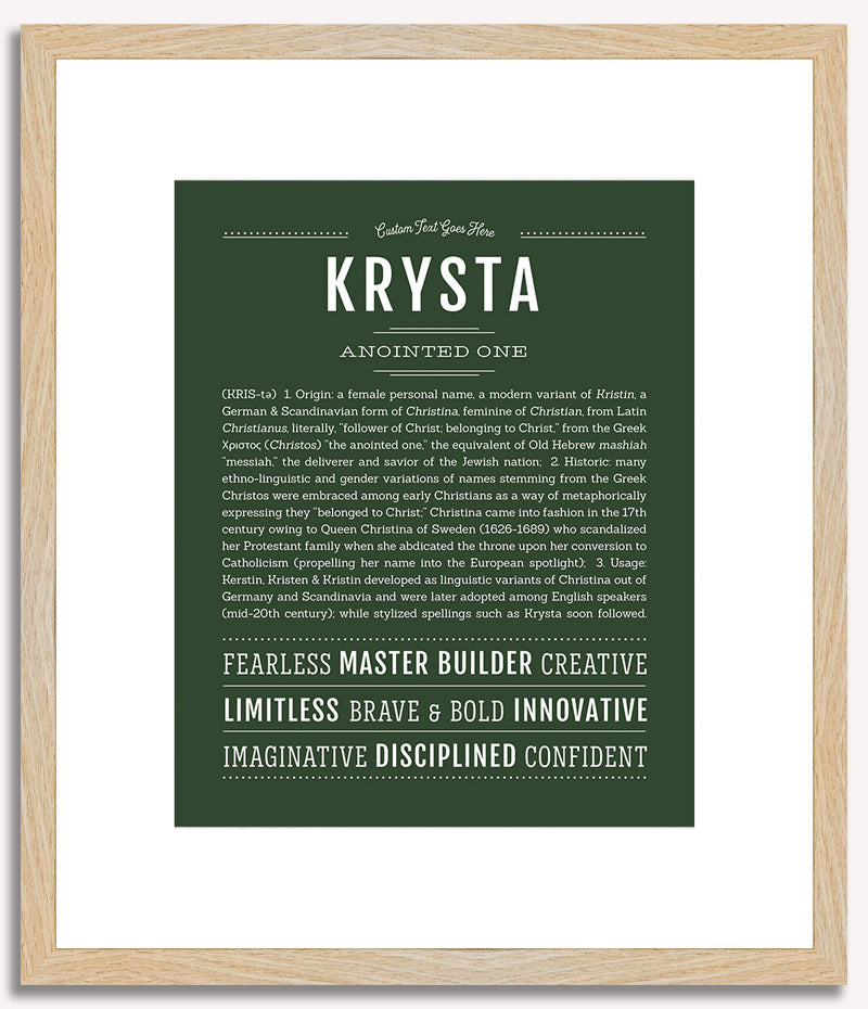 Krysta | Name Art Print