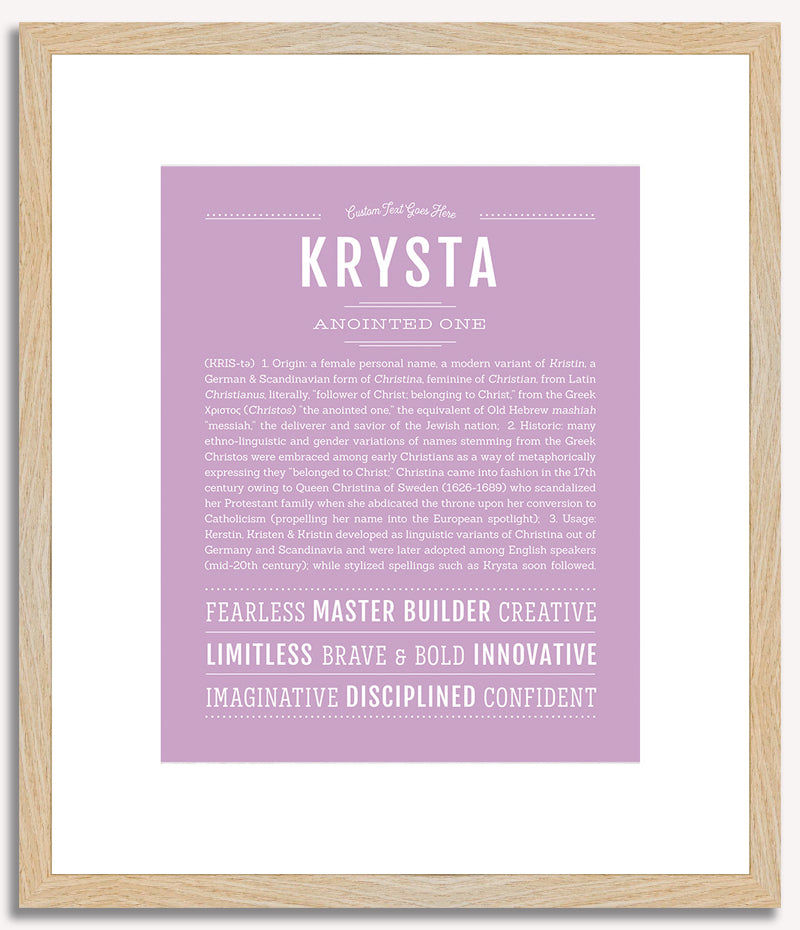 Krysta | Name Art Print