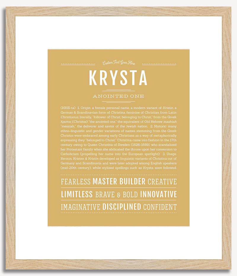 Krysta | Name Art Print