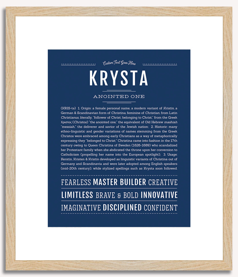 Krysta | Name Art Print