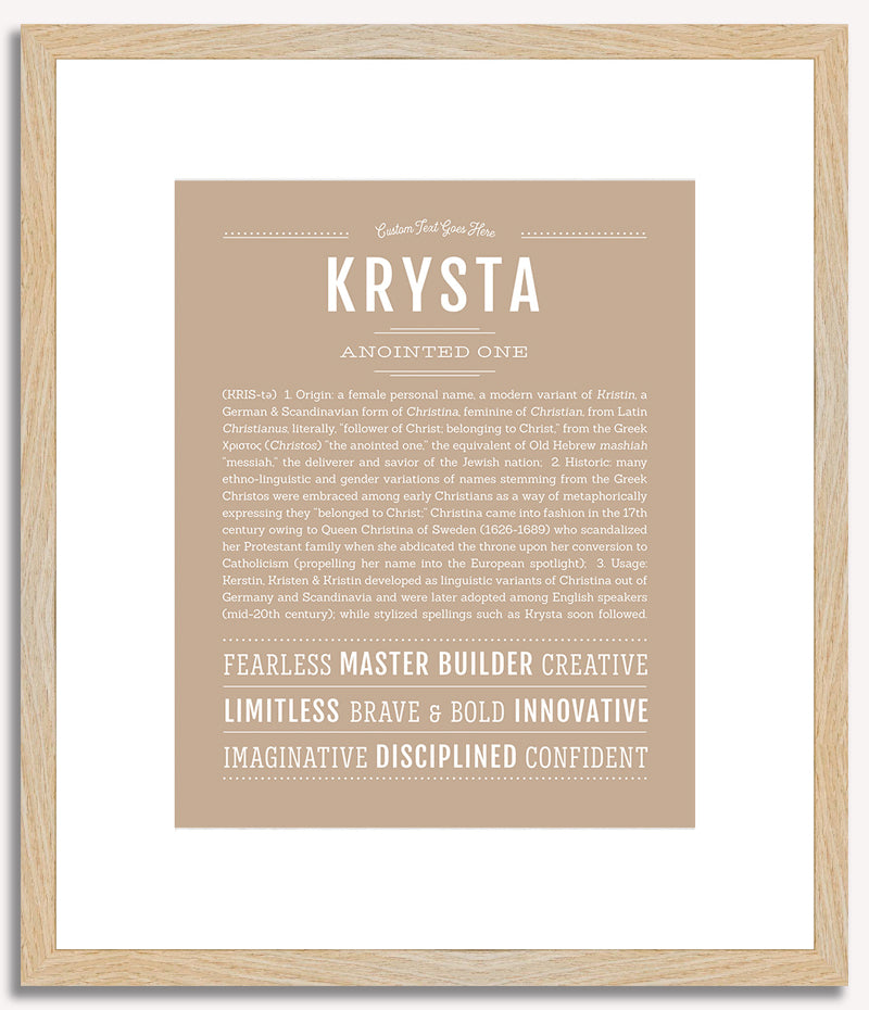 Krysta | Name Art Print