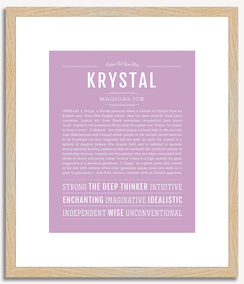 Krystal | Name Art Print