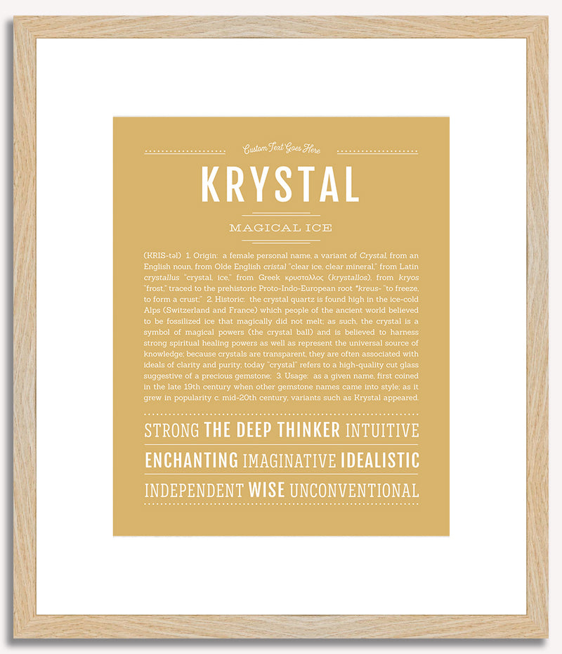 Krystal | Name Art Print