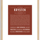 Krysten | Name Art Print