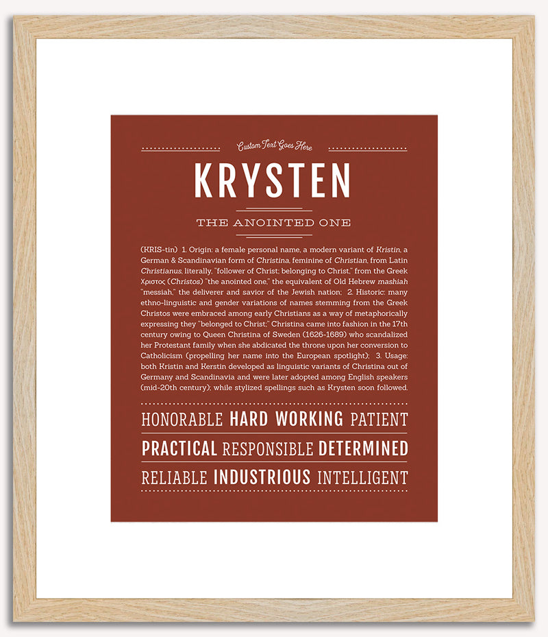 Krysten | Name Art Print