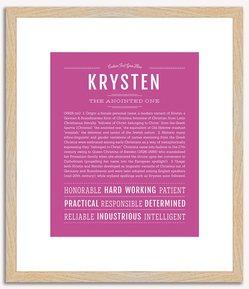 Krysten | Name Art Print