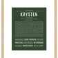 Krysten | Name Art Print