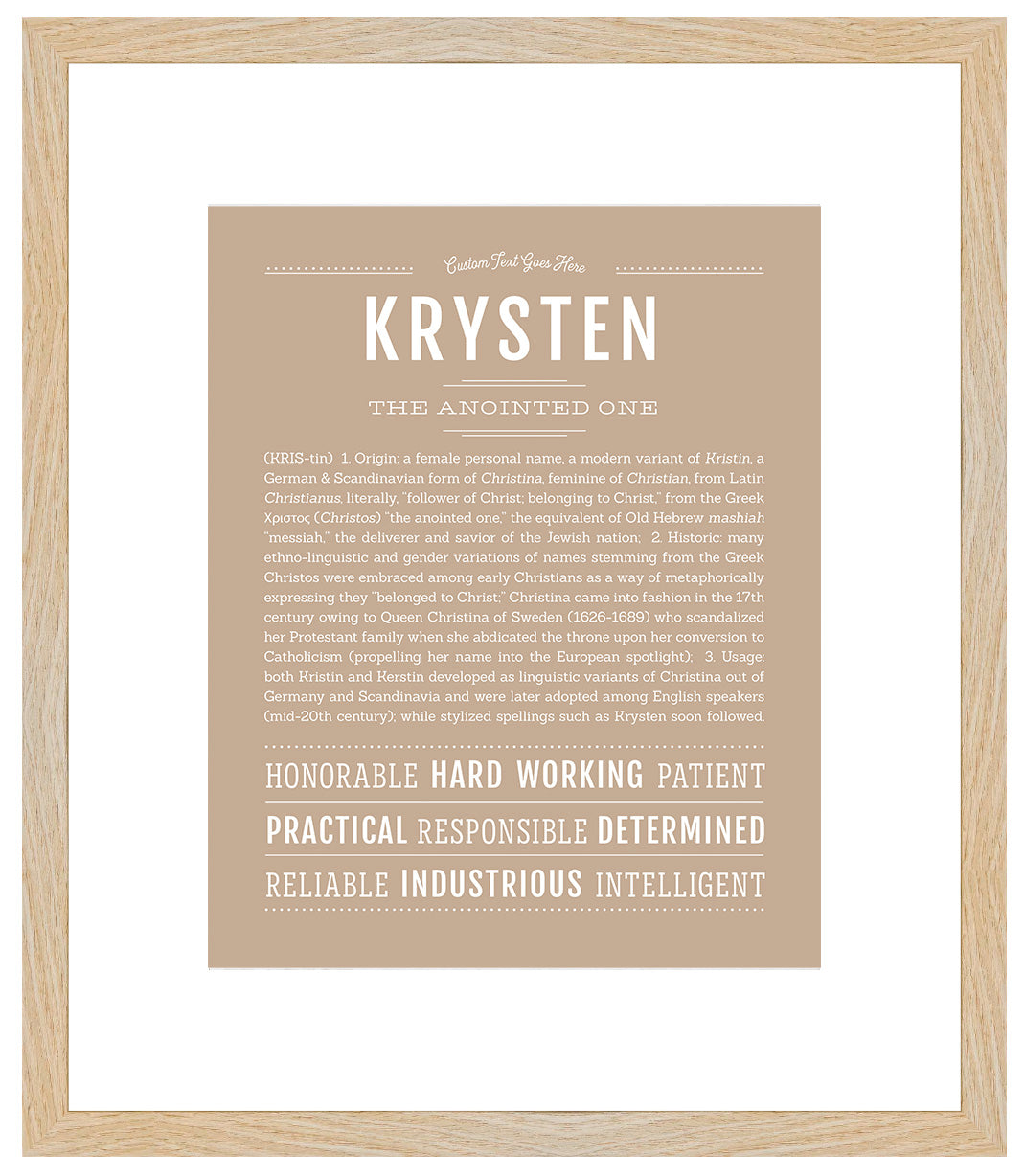 Krysten | Name Art Print