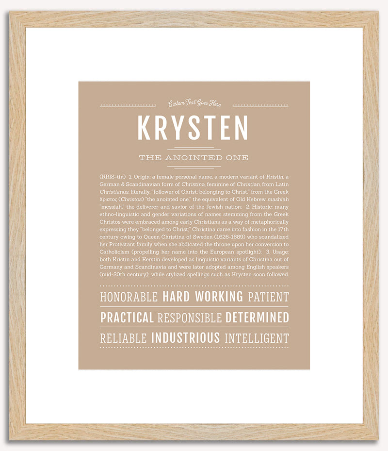 Krysten | Name Art Print