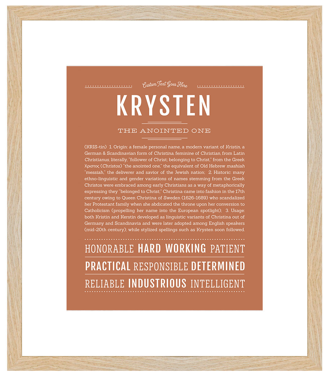 Krysten | Name Art Print