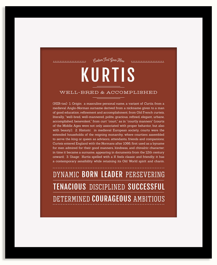 Frame Options | Bordeaux | Black Frame, Matted