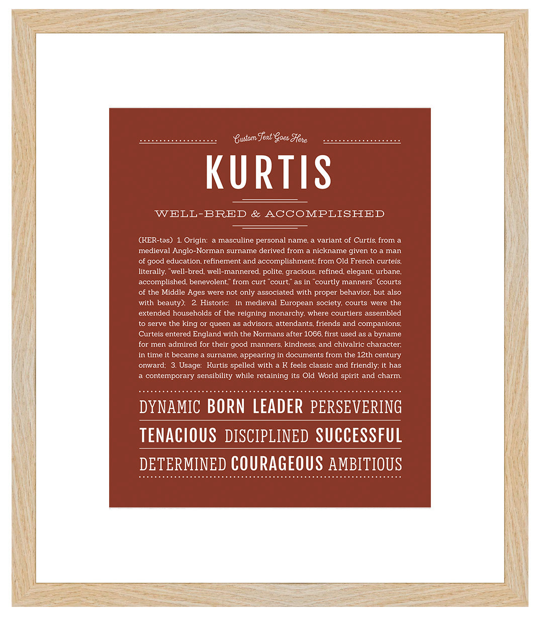 Frame Options | Bordeaux | Maple Frame, Matted