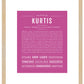 Frame Options | Dark Pink | Maple Frame, Matted
