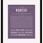 Frame Options | Deep Purple | Black Frame, Matted