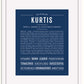 Frame Options | Midnight Blue | White Frame, Matted