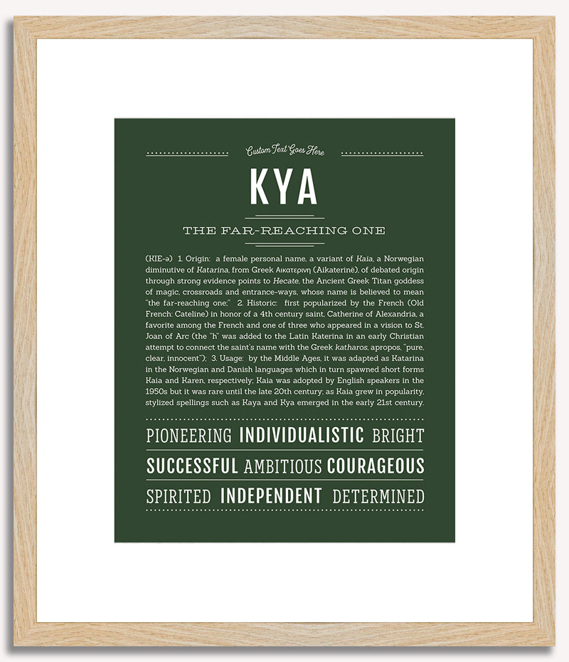 Kya | Name Art Print