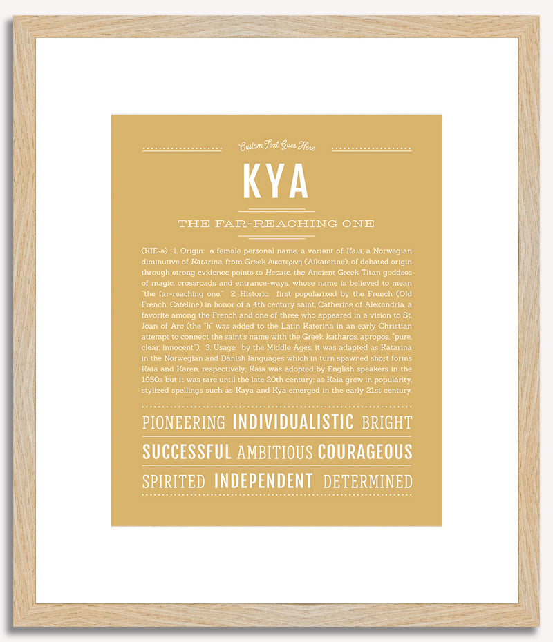 Kya | Name Art Print