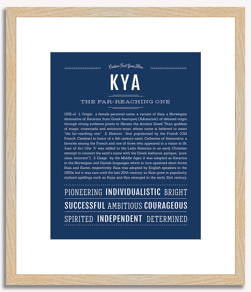 Kya | Name Art Print