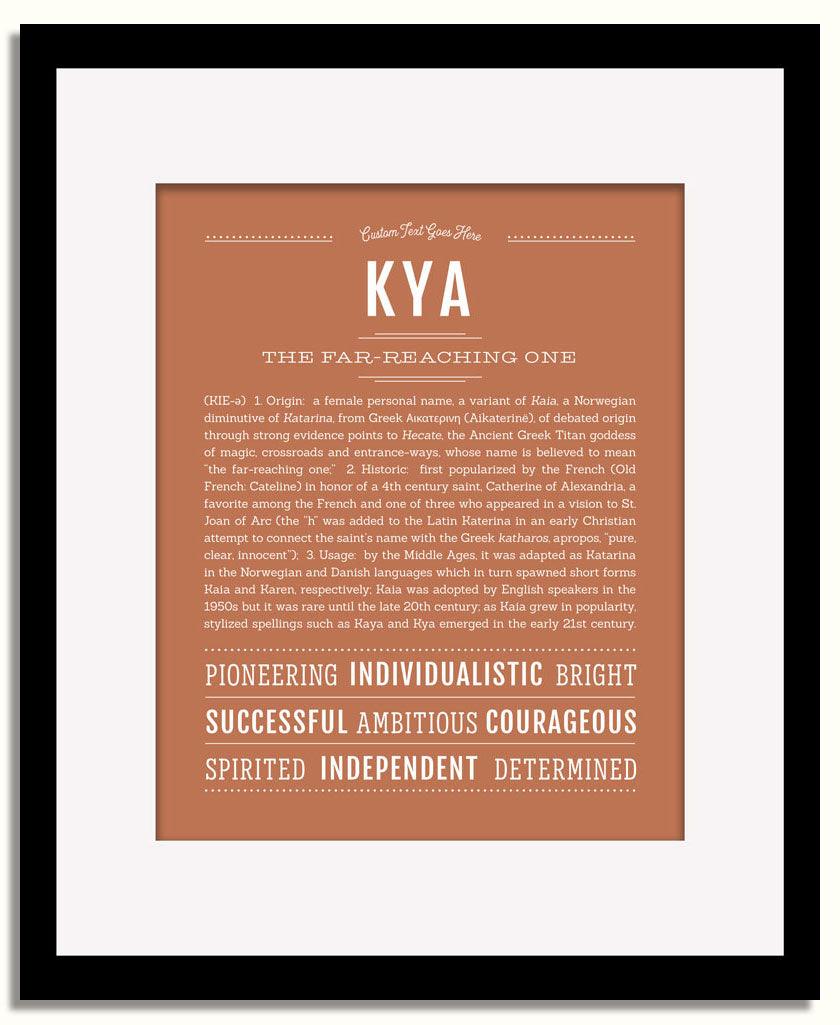 Frame Options | Terra Cotta | Black Frame, Matted