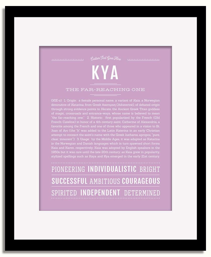 Frame Options | Lilac | Black Frame, Matted