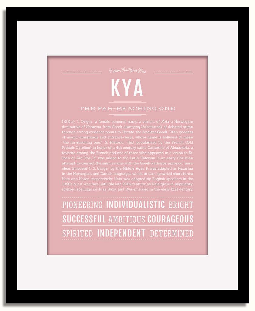 Frame Options | Dusty Rose | Black Frame, Matted