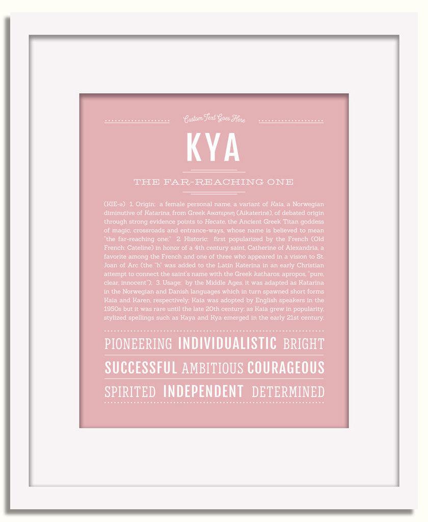 Frame Options | Dusty Rose | White Frame, Matted