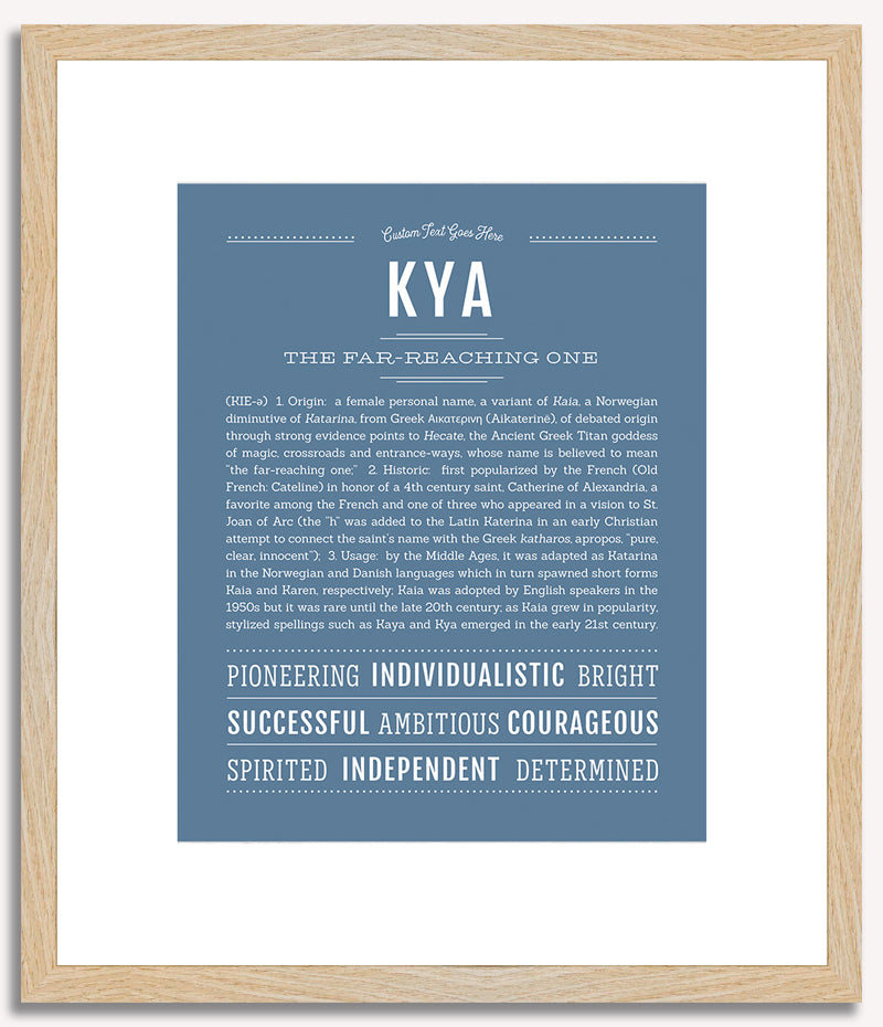 Kya | Name Art Print