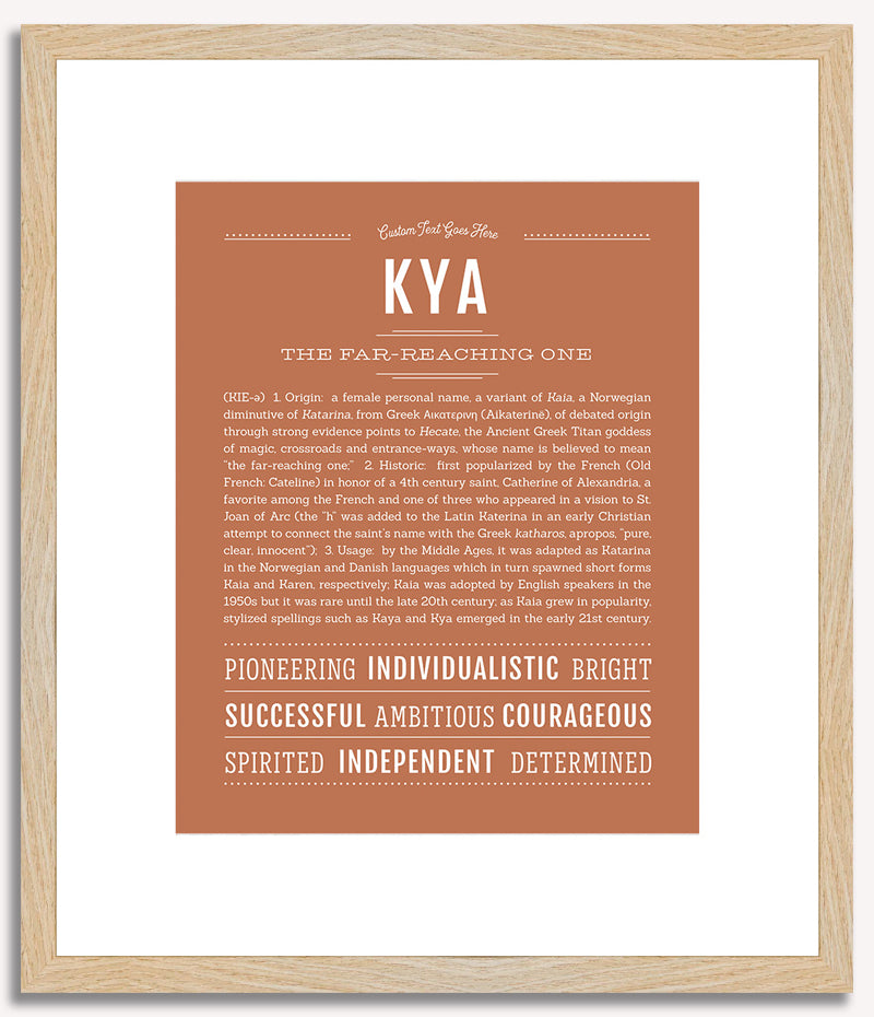 Kya | Name Art Print